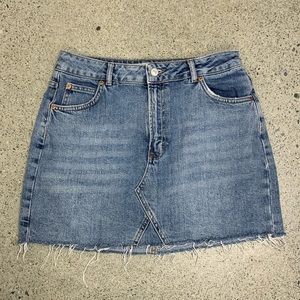 TopShop Moto Denim Mini Skirt